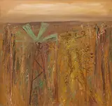 Arthur Boyd, Nebuchadnezzar and a Windmill (1967), 1967, oil on canvas