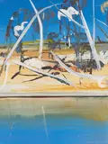 Arthur Boyd, Shoalhaven Riverbank, oil on board