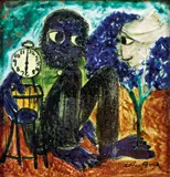 Arthur Boyd, Bridegroom and Bride (1957-1958), 1957-1958, earthenware