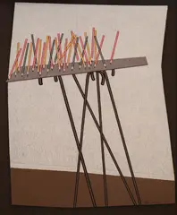 John Brack, Progression 1978, 1978, oil on canvas