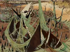 Clifton Pugh, Debris 1958, 1958, oil on composition board