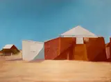 Sidney Nolan, Sturt Station 1949, 1949, oil and enamel paint on composition board