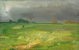 Fred Williams, Chichester Cathedral (1954), 1954, oil on board