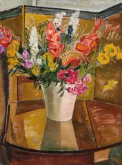 Roy De Maistre, Study in Orange and Brown (circa 1938), 1938, oil on canvas