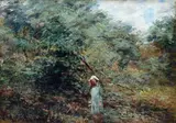 Frederick McCubbin, A Bush Study, Macedon 1909, 1909, oil on canvas on board