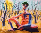 Albert Tucker, Explorer Resting 1967, 1967, synthetic polymer paint on canvas