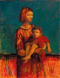 Russell Drysdale, Mother and Child 1965