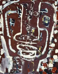 Ian Fairweather, Banjo (1964), 1964, synthetic polymer paint and gouache on cardboard on composition board