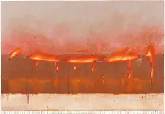 Tim Storrier, Point to Point: Capricorn Channel I 1987, 1987, synthetic polymer paint and rope on canvas