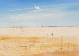 Arthur Boyd, Wimmera Landscape (1965), 1965, oil on board