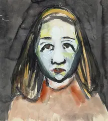 Joy Hester, Pauline McCarthy (circa 1945), 1945, gouache, brush and ink on paper
