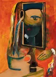 Charles Blackman, Alice in Wonderland (1955), 1955, oil and synthetic polymer paint on paper on board