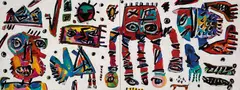 Nautica 2009 by David Larwill, 2009, synthetic polymer paint on canvas (diptych), offered Nov 2024