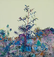 Fred Williams, Acacia Sapling (1977), 1977, oil on canvas