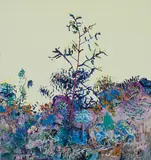 Fred Williams, Acacia Sapling (1977), 1977, oil on canvas
