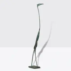 Brett Whiteley, Green Heron (1983, cast later), 1983, bronze and painted eye, artist's proof from an edition of 5, plus artist's proofs