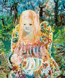 John Perceval, Winkie Holding a Baby 1965, 1965, oil on canvas on board