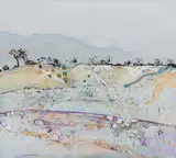 Fred Williams, Chalk Hill Landscape (1979), 1979, oil on canvas