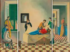 Justin O'Brien, Dormition of the Virgin (1973-1974), 1973-1974, oil on canvas