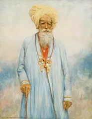 Mortimer Menpes, A Retainer of the Maharajah of Cutch (1903), 1903, oil on board