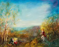 The Portrait 1970 by David Boyd, 1970, oil on canvas, sold Aug 2024