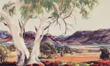 Albert Namatjira, Jamieson Ranges, watercolour over pencil on paper