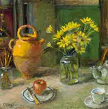 Margaret Olley, Yellow Chrysanthemums (2011)