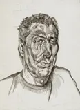 Lucian Freud, Head of Ali (1999), 1999, etching on Somerset Textured White paper, edition 11 of 46, plus artist’s proofs