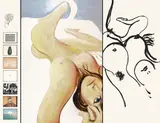 Brett Whiteley, Her (1967), 1967, oil and mixed media on plywood