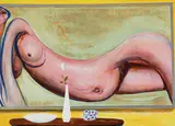 Brett Whiteley, Reclining Nude (1978), 1978, oil on composition board