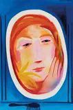 Charles Blackman, Alice in the Looking Glass (1978), 1978, oil on paper on board