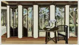 Cressida Campbell, Burley Griffin House, Avalon (1999)