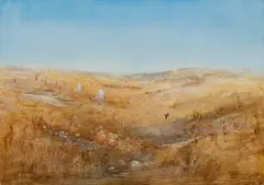Arthur Boyd, Mining Country (1966), 1966, oil and tempera on composition board