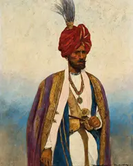 Mortimer Menpes, A Soldier of His Highness Dogra Sowar (1903), 1903, oil on board