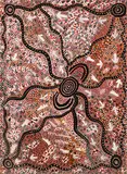 Yalpiri Water Story (1973) by Johnny Warangkula Tjupurrula, 1973, synthetic polymer paint on composition board, offered Apr 2024