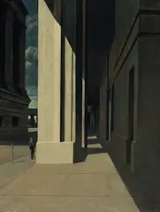 Rick Amor, Narrow Street 1994, 1994, oil on canvas