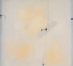Edwin Tanner, Double Integration of the Painting's Guts is Equivalent to a Pig's Head 1976, 1976, synthetic polymer paint on canvas