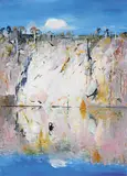 Arthur Boyd, Cliffs, Shoalhaven (1984), 1984, oil on canvas