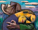 Albert Tucker, Absalom 1953, 1953, oil on board