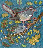 Del Kathryn Barton, from her nest in the holm-oak tree the nightingale heard him 2011