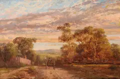 Louis Buvelot, At Malvern 1878, 1878, oil on wood