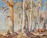 Hans Heysen, White Gums, Summer, Ambleside 1944