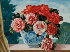 Adrian Feint, Camellias 1951, 1951, oil on composition board