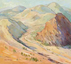 Criss Canning, Brachina Gorge, Flinders Ranges 1983, 1983, oil on canvas
