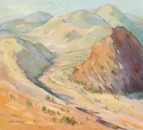 Criss Canning, Brachina Gorge, Flinders Ranges 1983, 1983, oil on canvas