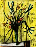 Bernard Buffet, Bouquet Dans Un Verre 1979 Bouquet in a Glass, watercolour on paper