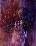 Sidney Nolan, Flowers 1957, 1957, synthetic polymer paint and polyvinyl acetate on composition board