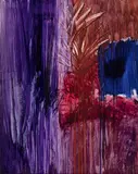 Rain Forest 1957 by Sidney Nolan, 1957, synthetic polymer paint and polyvinyl acetate on composition board, sold Sep 2023