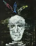 Convict Head (Mrs Fraser) 1957 by Sidney Nolan, 1957, synthetic polymer paint and polyvinyl acetate on composition board, sold Sep 2023