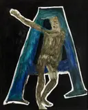 Ned Kelly (Cover Design) (1961) by Sidney Nolan, 1961, synthetic polymer paint on composition board, sold Sep 2023